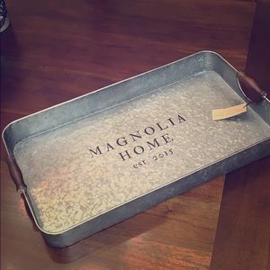 Magnolia Homes metal tray